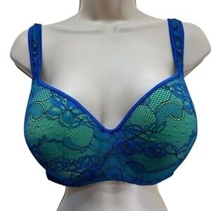 Cacique Lane Bryant Mesh lace padded plus size bra